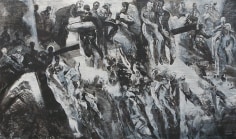 Ahmad Moualla, Untitled, 2011, Mixed media on canvas, 177 x 300 cm