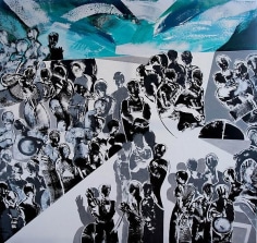 Ahmad Moualla, Untitled, 2007, Acrylic on Canvas, 200 x 200 cm