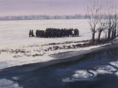 Serban Savu, Procession II, 2012, Oil on canvas, 30 x 40 cm