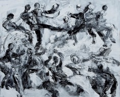 Ahmad Moualla, Untitled, 2011, Mixed media on canvas, 102 x 125 cm