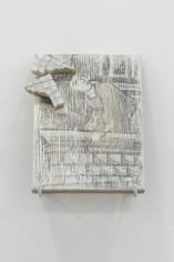 Hera Büyüktaşçıyan, Icons for builders, 2017, Wood and marble, 26.3 x 20 cm