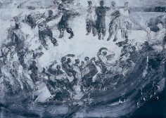 Ahmad Moualla, Untitled, 2011, Mixed media on canvas, 71.5 x 98 cm