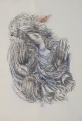 Elias Zayat,&nbsp;Study, 2015, Charcoal and pastel on paper, 75 x 52 cm