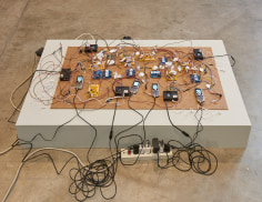 Shadi Habib Allah, Did you see me this time, with your own eyes? (detail), 2018, Raspberry Pi computers, Z-Line phones and chargers, microcontrollers, video with sound