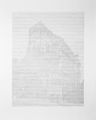 Seher Shah, Brutalist Traces (Robin Hood Gardens-London), 2015, Graphite on paper, 127 x 101.6 cm