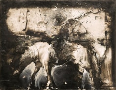 Zsolt Bodoni, Horse, 2012, acrylic on photo, 24 x 19 cm