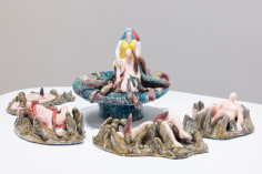 Dorsa Asadi, Elle and Belle purify the Sinnermen with their blood and tears, 2023, Ceramics, Composed of 5 pieces