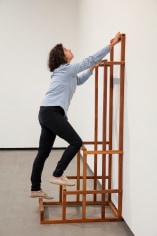 Ana Mazzei, Ascension, 2015, Wood and felt, 190 x 70 x 80 cm