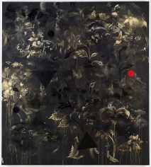 Kamrooz Aram, Backdrop for an Anxious Interior, 2012, Oil and acrylic on canvas, 152 x 137 cm