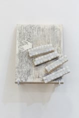 Hera B&uuml;y&uuml;ktaş&ccedil;ıyan, Icons for builders, 2017, Wood and marble, 21 x 29 cm