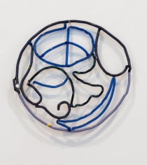Antone K&ouml;nst &quot;Glass Moon 3&quot;, 2019  Glass  12 x 12-3/4 x 1/4 inches