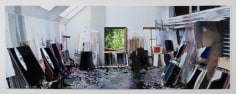 Berend Strik &quot;Decipher the Artist's Mind: Endless Painterly Space (Arnulf Rainer Studio)&quot;, 2014 Stitched c-print on tyvek 72 x 194-1/2 inches