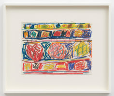 Stanley Whitney  Untitled, 1991  Water-soluble crayon on paper  9-3/4 x 12-1/2 inches
