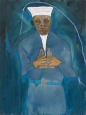 This is an image of a painting by February James made in 2023 titled: Who Nurtures the Provider's Dreams?