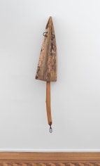 John Outterbridge &quot;Sacred Hymns &amp; Broken Tongues&quot;, 1996  Wood and mixed media sculpture  74-1/2 x 14-1/2 x 12-1/4 inches