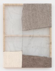 Martha Tuttle &quot;Scattered clouds&quot;, 2018 Wool, silk, pigment 42 x 32 inches
