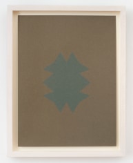 Ernst Caramelle &quot;Untitled Zigzag&quot;, 1981 Paper exposed to the sun 11-3/4 inches x 9-3/4 inches