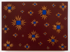 Fred Tomaselli &quot;Wow and Flutter&quot;, 1992 Acrylic, leaves, and resin on panel 36 x 48 inches