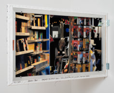 Berend Strik Decipher the Artist's Mind: Coincidence and Decision (Moscow Bookstore), 2014 Stitched c-print on tyvek 41 x 26 inches Recto Installation View
