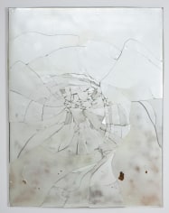 Luca Dellaverson &quot;Untitled&quot;, 2013 Epoxy resin and mirrored glass with wood support 66 x 51 inches