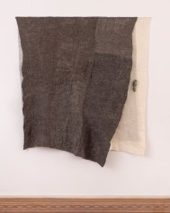 Martha Tuttle &quot;Vertebrae&quot;, 2018 Wool, silk, steel 64-1/2 x 58-1/2 inches