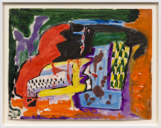 This is an image of a painting on paper made by Malcolm Mooney in 1972 titled: Prelude.