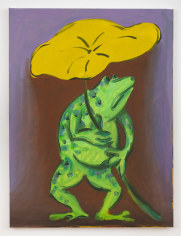Antone K&ouml;nst &quot;Frog (study)&quot;, 2019  Oil and acrylic on canvas  24 x 18 inches