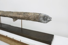 Zachary Armstrong Long Fish [detail], 2018 Bronze 12 x 96 x 4-3/4 inches