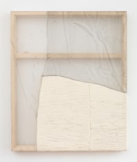 Martha Tuttle &quot;Plainsong (1)&quot;, 2018 Wool, silk, pigment, stone 30 x 25 inches