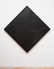 Rashid Johnson  Cosmic Slop, 2008  Black soap and microcrystalline wax on board  70 x 70 inches