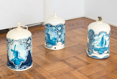 Wim Delvoye &quot;Untitled&quot;, 1990 Enamel paint on gas canister 22 x 12 x 12 inches each