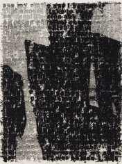Glenn Ligon &quot;Mirror II Drawing #19&quot;, 2010 Oil stick and coal dust on paper 25 x 17-5/8 inches