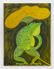 Antone K&ouml;nst &quot;Frog&quot;, 2019  Oil on canvas  47 x 35-1/2 inches