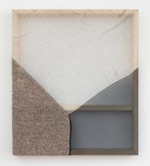 Martha Tuttle &quot;Stone (3)&quot;, 2018 Wool, silk, pigment 30 x 25 inches