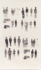 Kiki Smith &quot;Lucy's Daughters&quot;, 1990 Silkscreen on cloth 82-1/2 x 46-3/4 inches