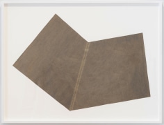 Sol LeWitt  Rip Drawing (R557), October 1975  Tar paper  29 1/2 x 40 1/4 inches