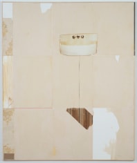 Brenna Youngblood &quot;Cellophane Sink&quot;, 2014 Mixed media on canvas in wood frame 73-1/4 x 61-1/4 x 1-5/8 inches