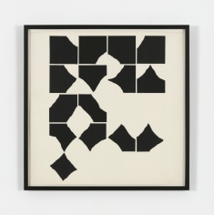 Sol LeWitt Torn Paper Piece (R-179), 1974 paper torn by artist, mounted on paper 23 5/8 x 23 5/8 in. (60 x 60 cm) ​frame: 26 x 26 x 1 3/4 in. (66 x 66 x 4.4 cm)