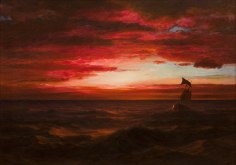 Frederic Edwin Church, Marine Sunset (The Black Sea), 1881-1882, oil on canvas, 30 1/8 x 42 inches (76.5 x 106.7 cm). Michael Altman&nbsp;Fine Art &amp;amp; Advisory Services.&nbsp;