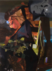 Night Gardening, 2009  Oil on canvas  90h x 66w in  LR2009009  Collection Germany