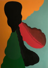 LES ROGERS  Trudge, 2018  Oil on canvas  84h x 60w x 1 1/4d in  Collection Edouard Vermeulen, Brussels