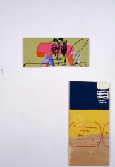 LES ROGERS  Continuing, 1996  Enamel and acrylic on birch plywood  69h x 48w x 1/2d in