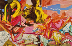 LES ROGERS  Nubile Sway, 2004  Oil on canvas  84h x 132w x 1 1/4d in