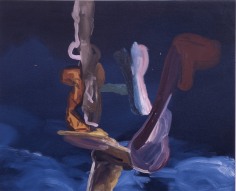 LES ROGERS  Blue Pile, 2004  Oil on canvas  24h x 36w x 3/4d in