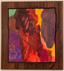 LES ROGERS  First Fall, 2015  Oil and Stain on Wood