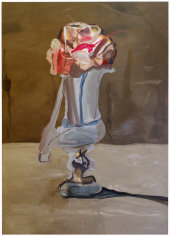 LES ROGERS  Slow Greeting, 2008  Oil on canvas  84h x 66w x 1 1/4d in