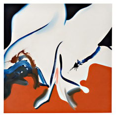 Fast Embrace, 2007  Oil on canvas  60h x 60w x 1d in  LR2007011  Collection Sperling, Germany