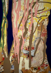 LES ROGERS  For Louise, 1997  Enamel and acrylic on birch plywood  69h x 48w x 1/2d in