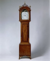 Simon Willard Tall Clock with Rocking Ship and Willard Signed Bill of Sale