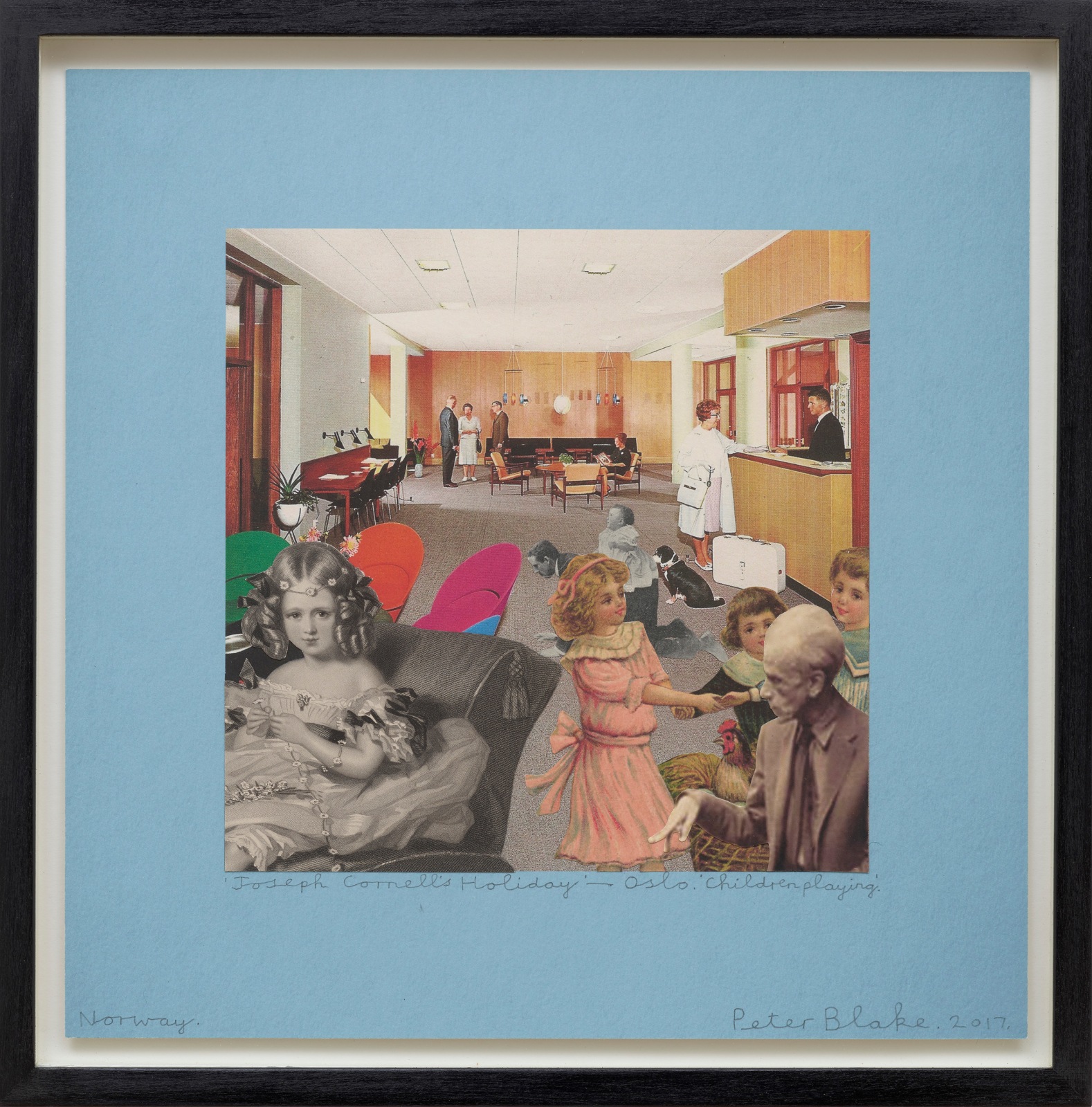 Peter Blake, Joseph Cornell’s Holiday – Norway, Oslo. ‘Children Playing’, 2017